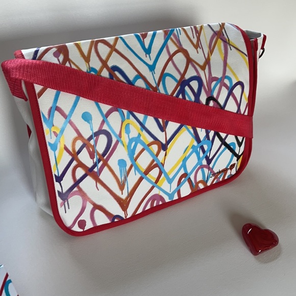 Bag With Bleeding Heart Muralist James Goldcrown Art - Picture 1 of 8